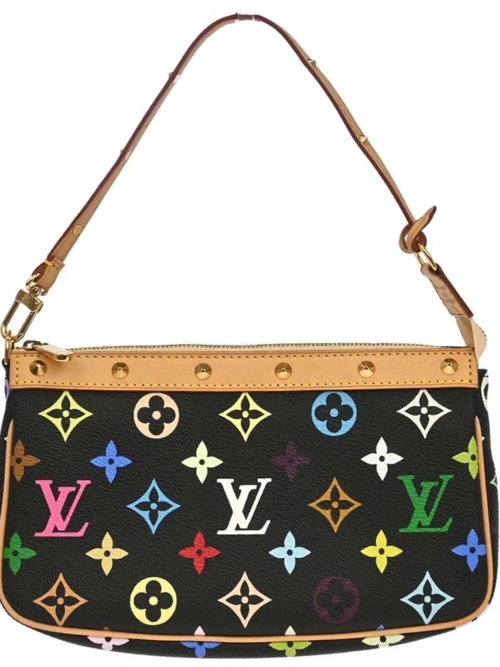 Louis Vuitton Black Multicolor Pochette Accessoires M92648